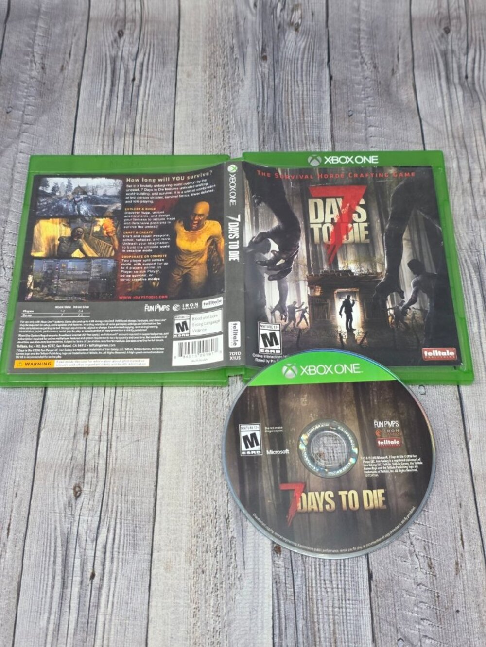 7 Days to Die (Microsoft Xbox One, 2016), Mint disk, Fully tested